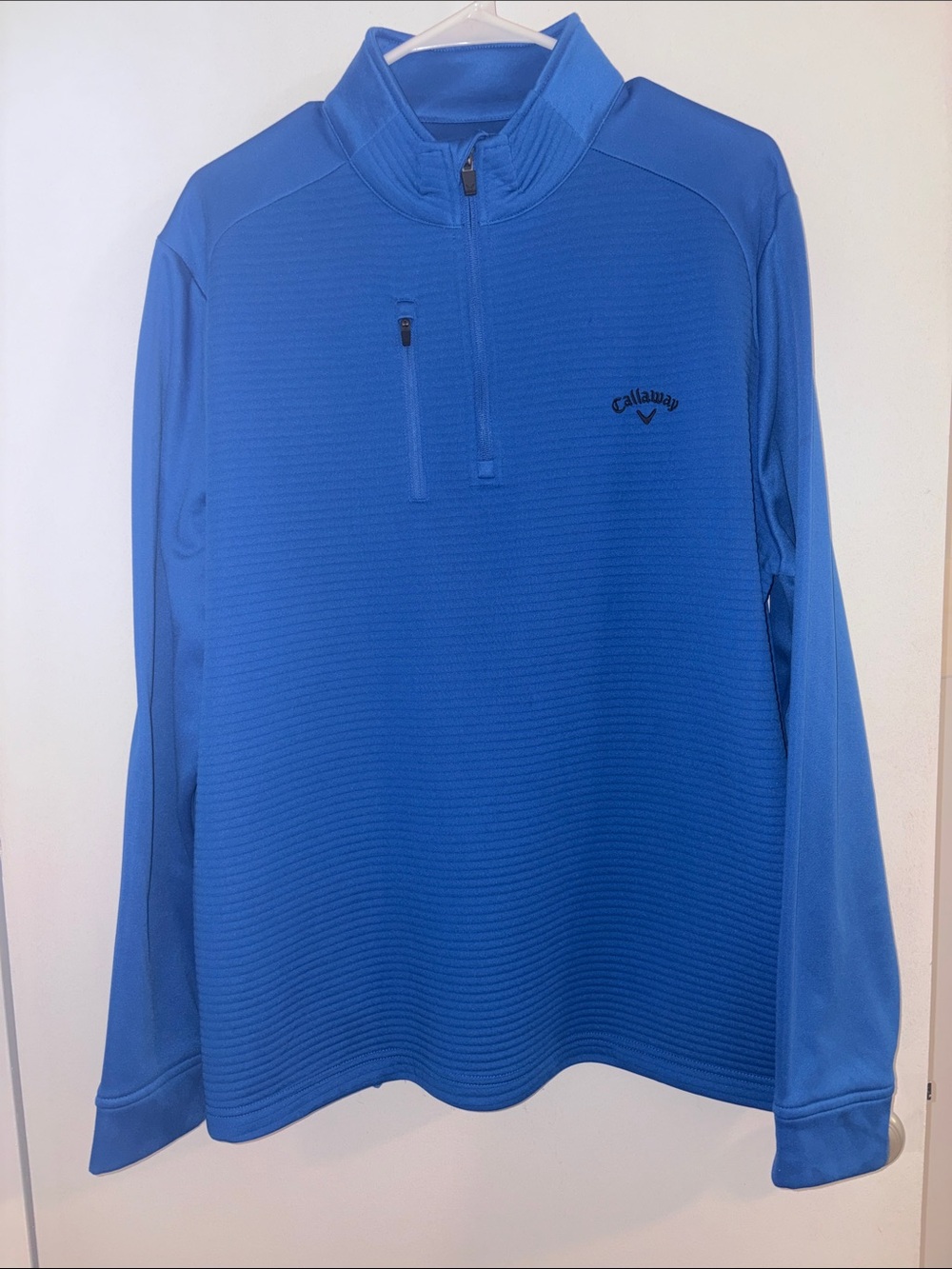 Callaway Quarter-Zip Men's Medium Royal Blue Trending Golf Athletic Pullover